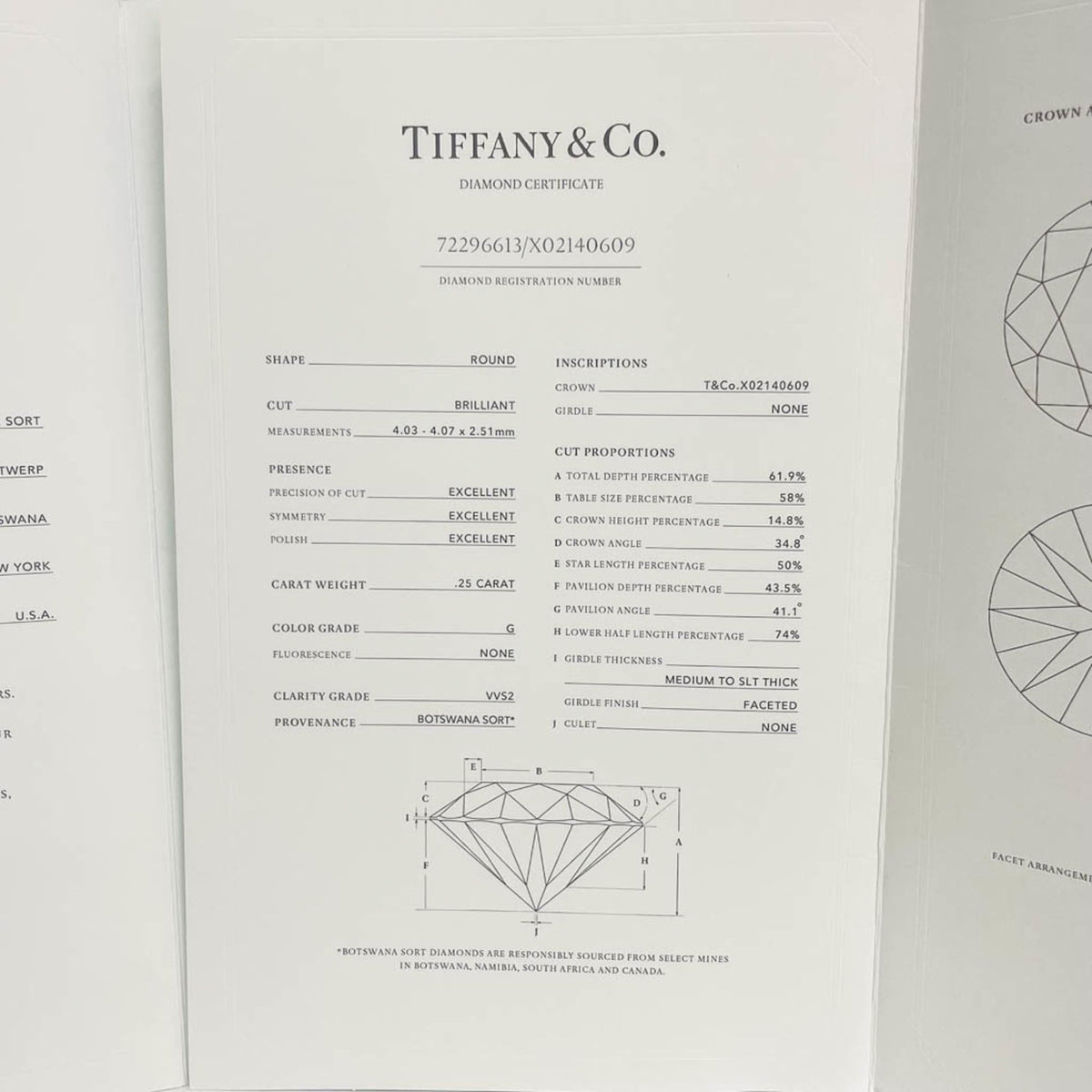 Tiffany & Co. Tiffany Setting Solitaire Platinum With Rbc Diamond Silver Platinum Ring Jewelry (Pre-Owned)