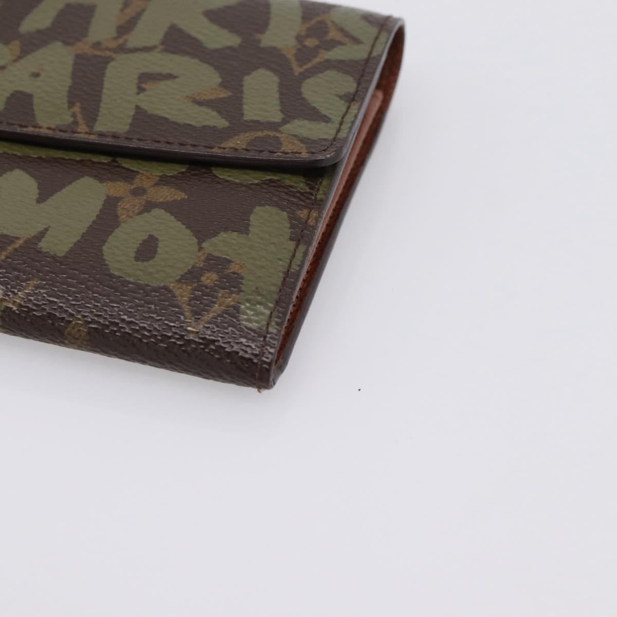 Louis Vuitton Sarah Limited Edition Monogram Graffiti Khaki Canvas Wallets Accessory (Pre-Owned)