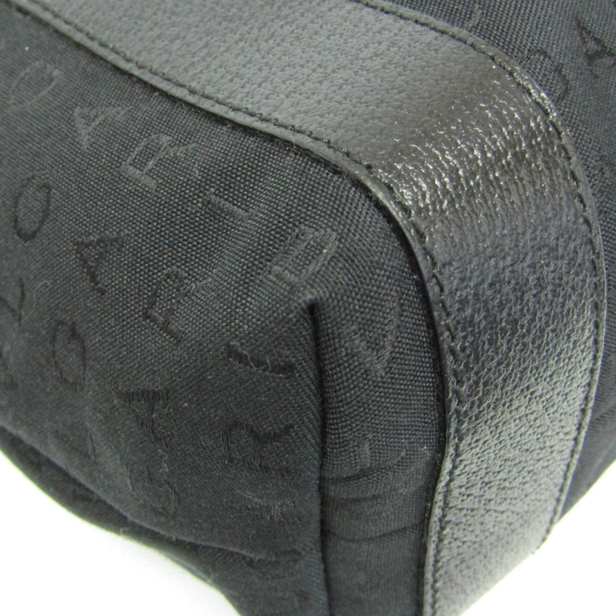 Bvlgari Logomania Canvas Black Canvas Tote Bag Bag (Pre-Owned)
