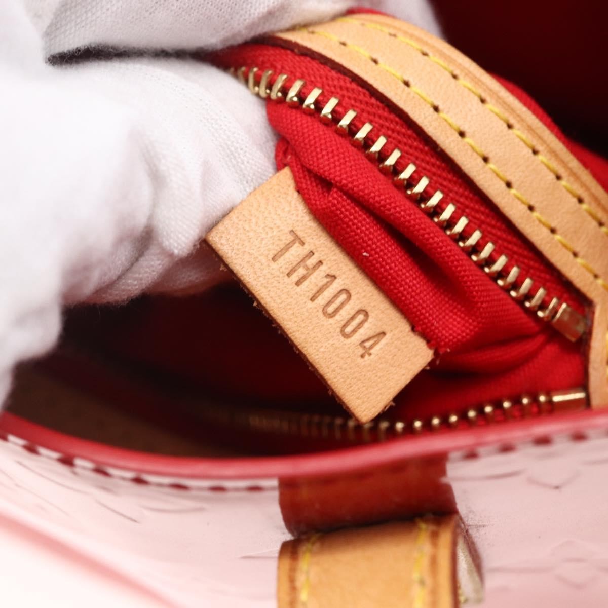 Louis Vuitton Reade Monogram Vernis Red Patent_Leather Handbag (Pre-Owned)
