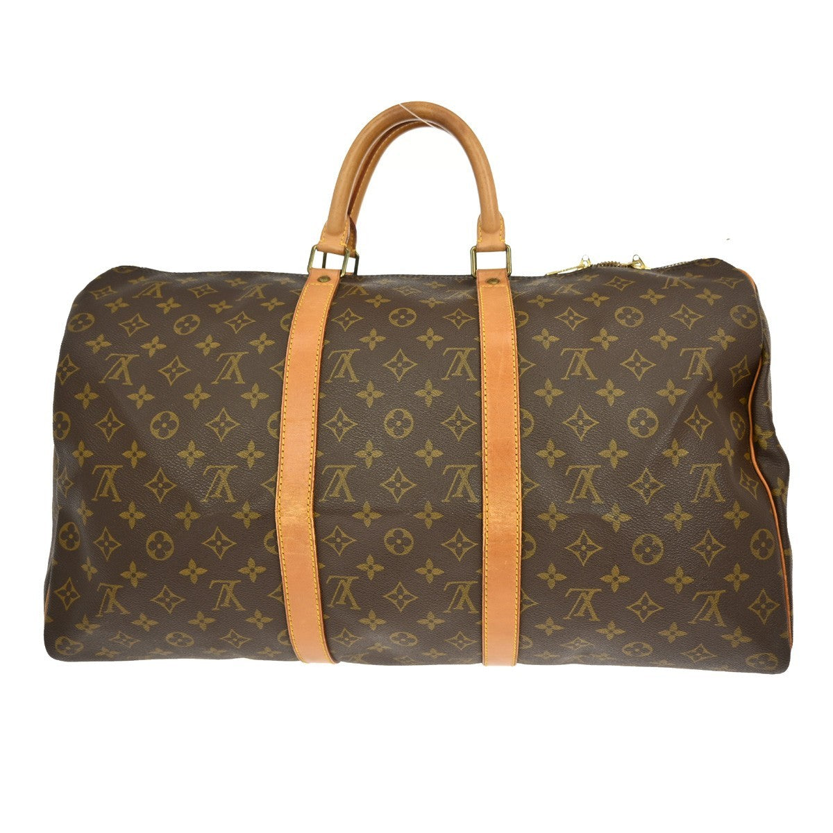 Louis Vuitton Keepall Monogram Canvas Brown Canvas Travel Bag Bag (Pre-Owned)