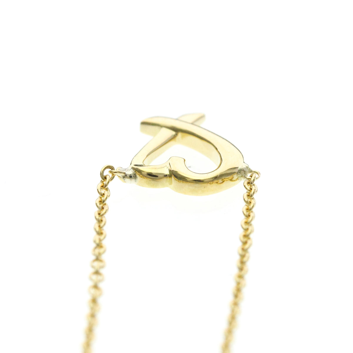 Tiffany & Co. Paloma Picasso Loving Heart 18K Yellow Gold Gold Yellow_Gold Necklace Jewelry (Pre-Owned)