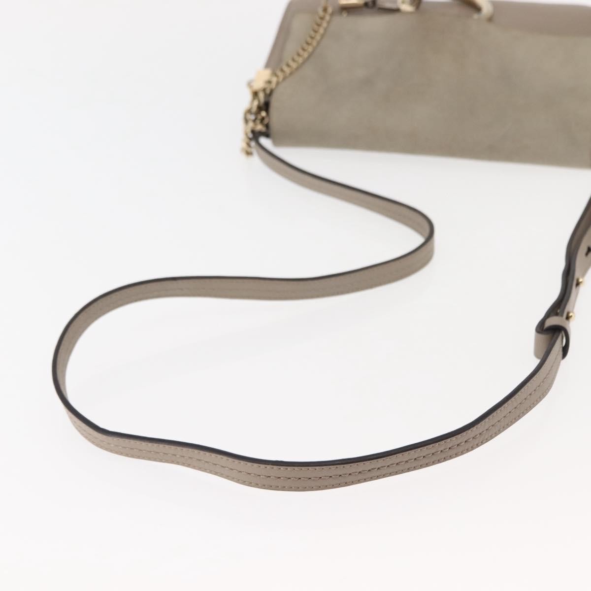 Chloe Faye Leather And Suede Beige Suede Bag (Pre-Owned)