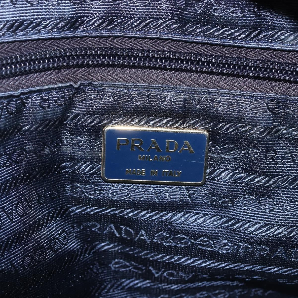 Prada Re-Edition 1995 Chain Quilted Re-Nylon Navy Nylon Tote Bag Bag (Pre-Owned)