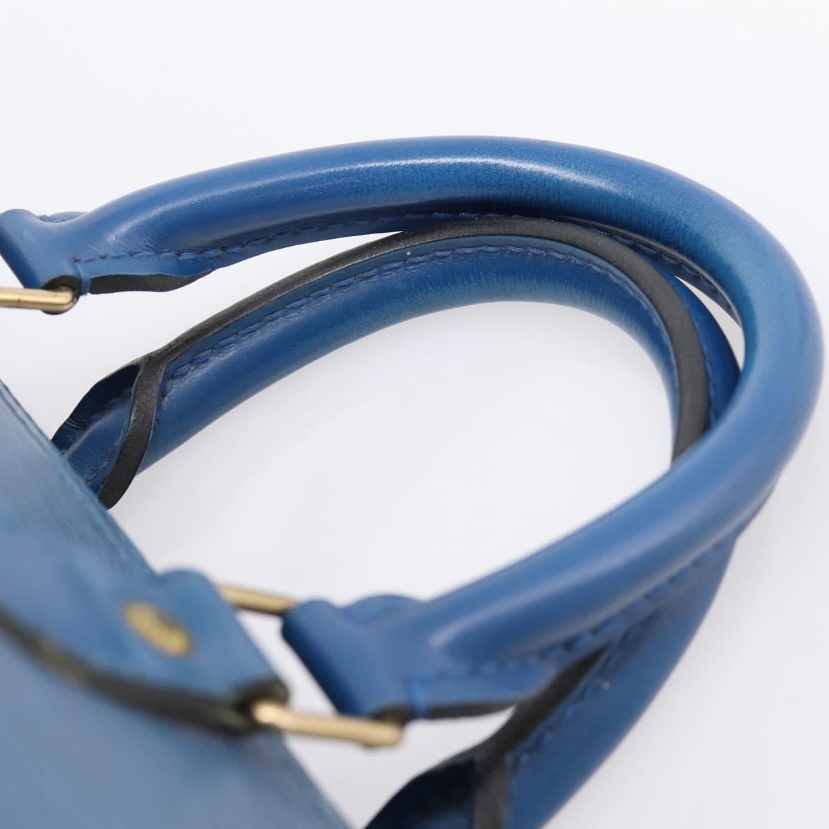 Louis Vuitton Speedy Epi Leather Blue Leather Handbag (Pre-Owned)