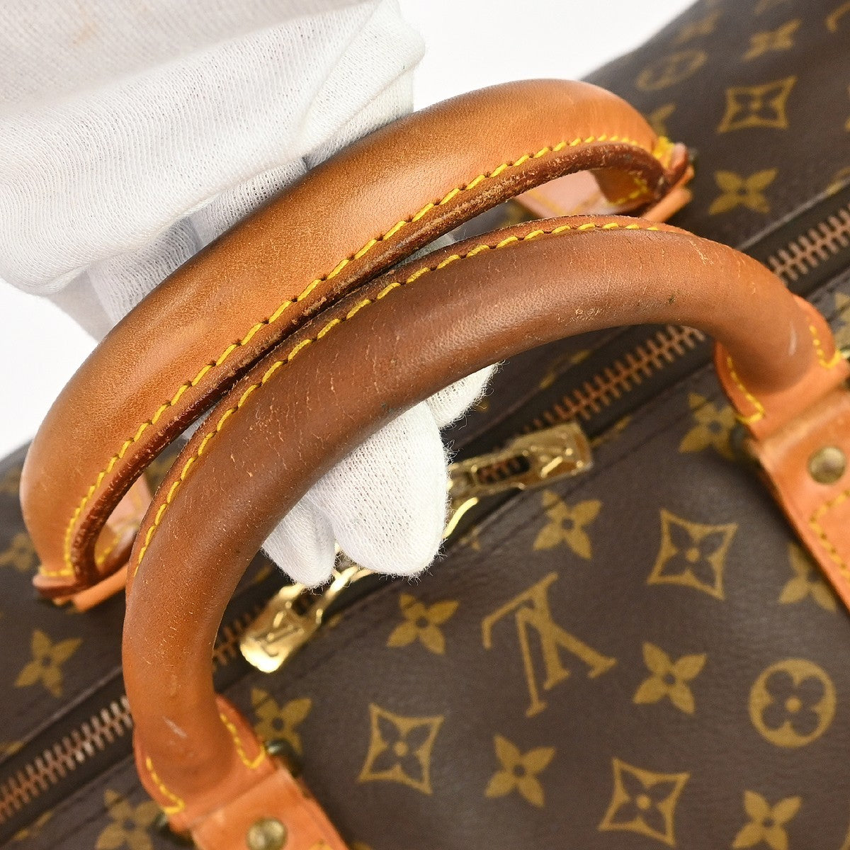 Louis Vuitton Keepall Monogram Canvas Brown Canvas Travel Bag Bag (Pre-Owned)