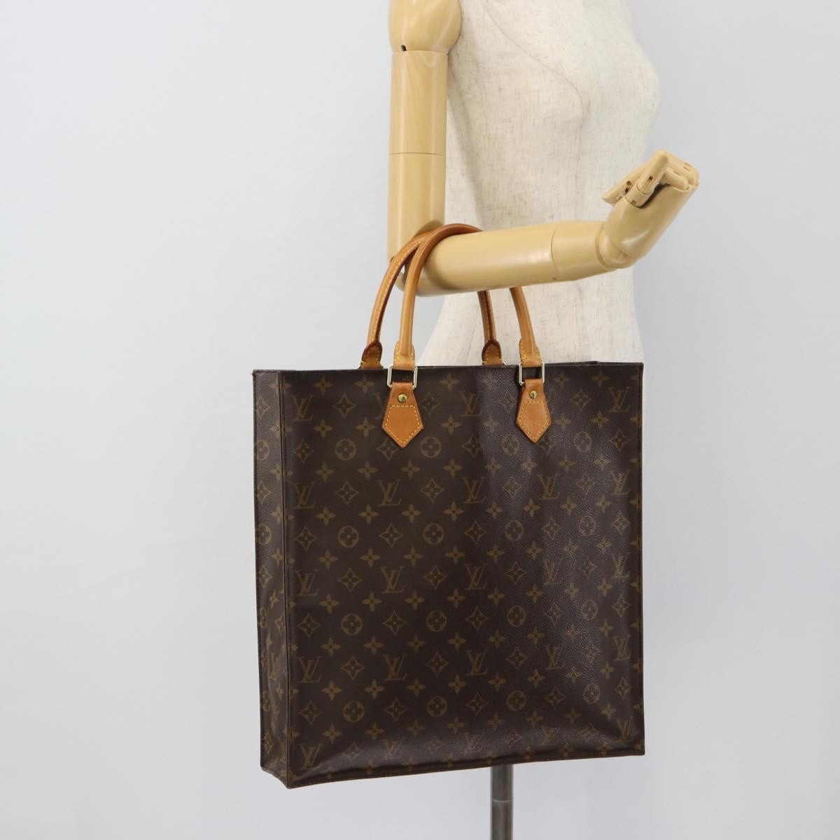 Louis Vuitton Vintage Sac Plat Monogram Canvas Brown Canvas Handbag (Pre-Owned)
