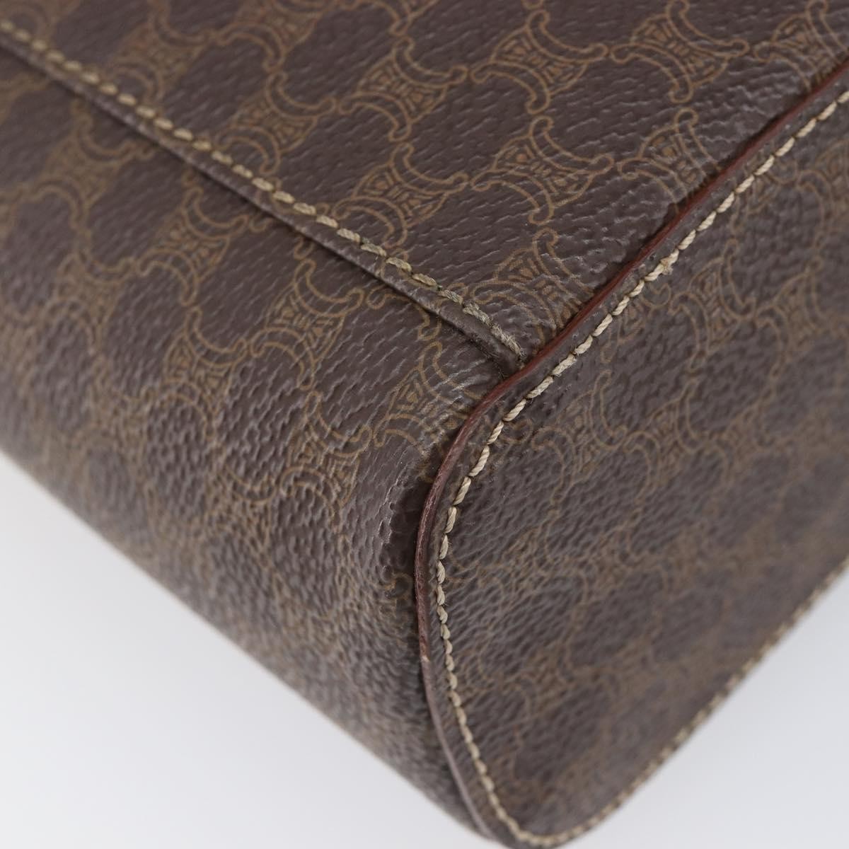 Celine Macadam Vanity Canvas Brown Canvas Clutche & Pouche Bag (Pre-Owned)