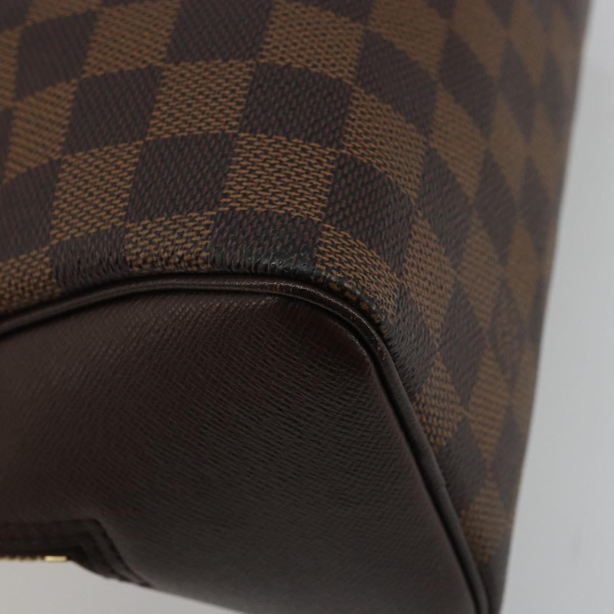 Louis Vuitton Triana Damier Ebene Brown Canvas Handbag (Pre-Owned)