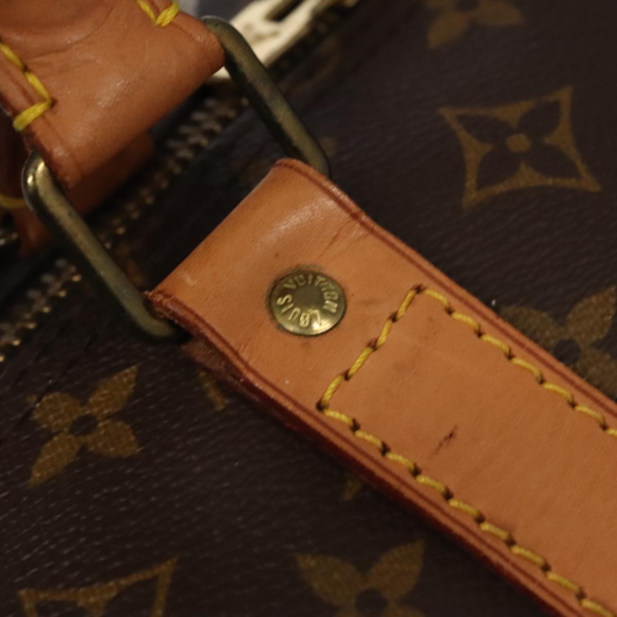 Louis Vuitton Keepall Monogram Canvas Brown Canvas Travel Bag Bag (Pre-Owned)