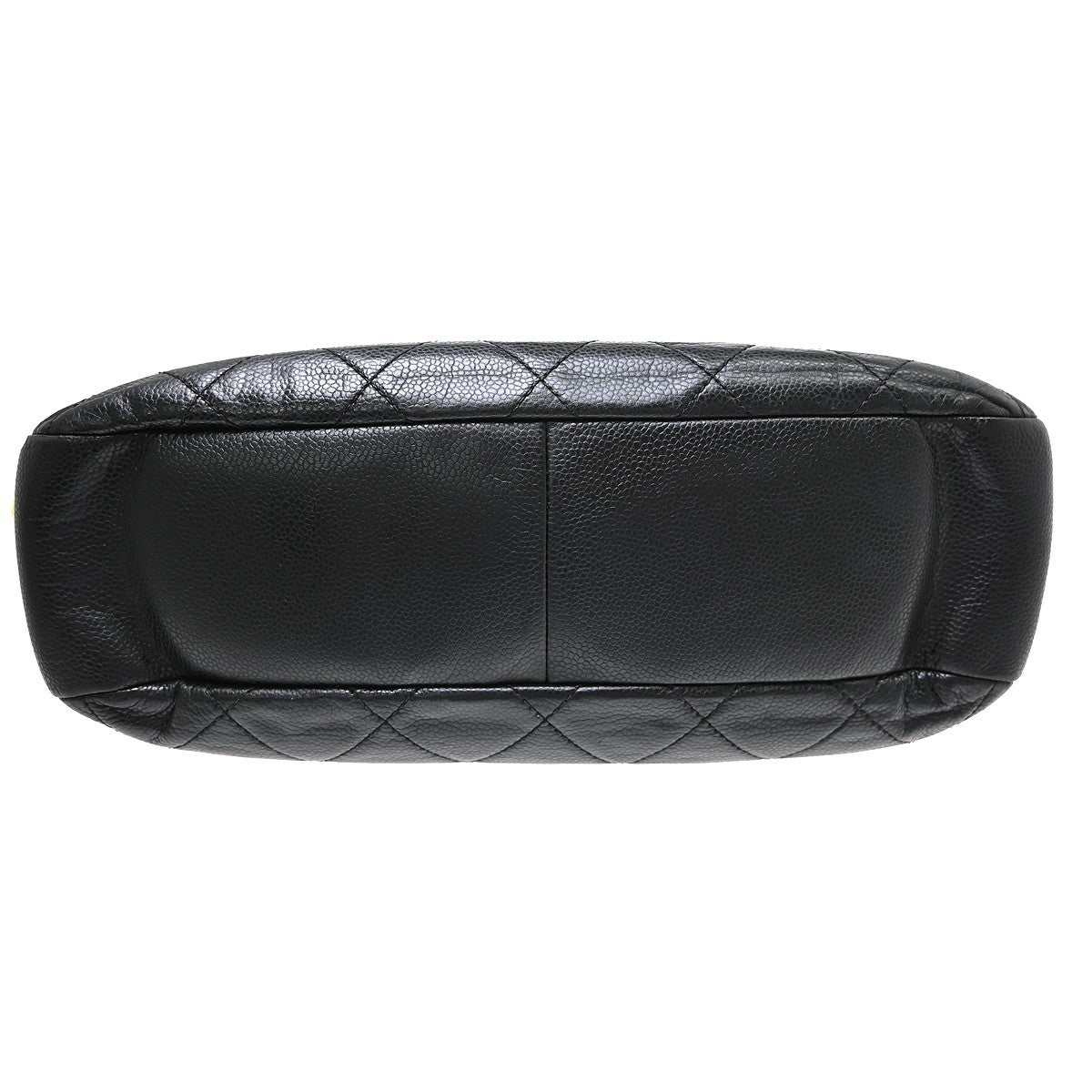 Chanel Timeless Cc Soft Quilted Caviar Black Leather Tote Bag Bag (Pre-Owned)