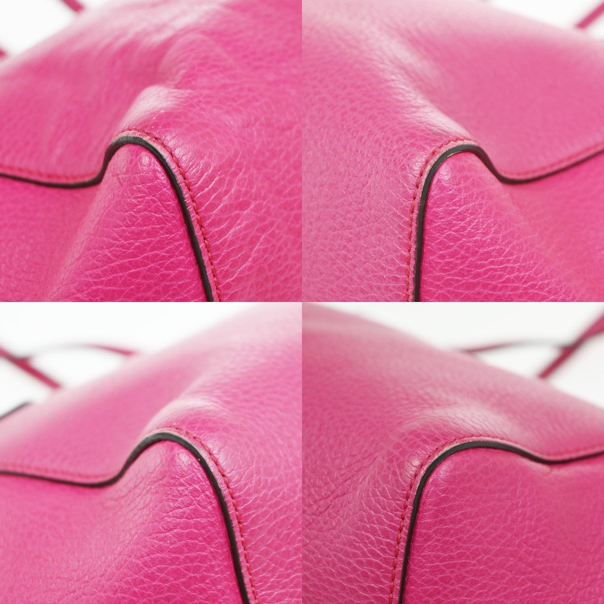 Gucci Swing Tote Leather Pink Leather Tote Bag Bag (Pre-Owned)