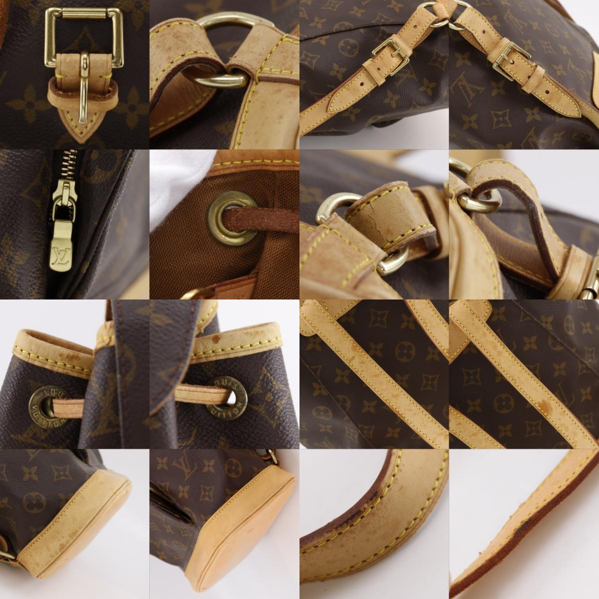 Louis Vuitton Montsouris Monogram Brown Canvas Backpack Bag (Pre-Owned)