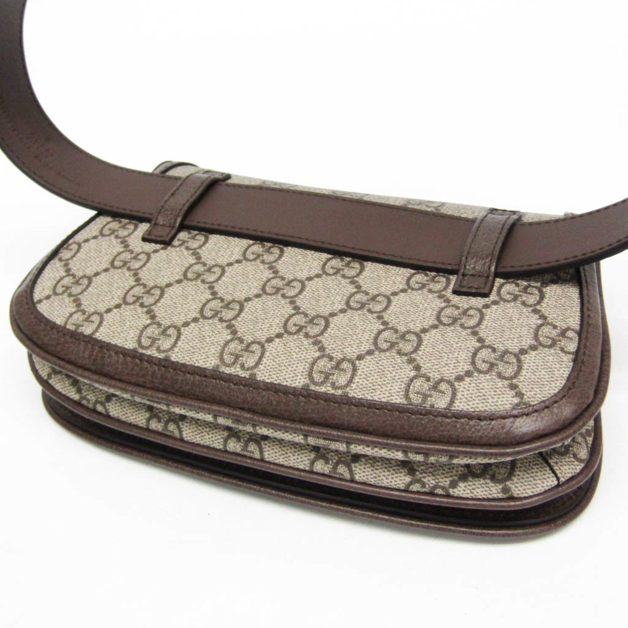 Gucci Blondie Belt Gg Coated Canvas Beige Canvas Clutche & Pouche Bag (Pre-Owned)
