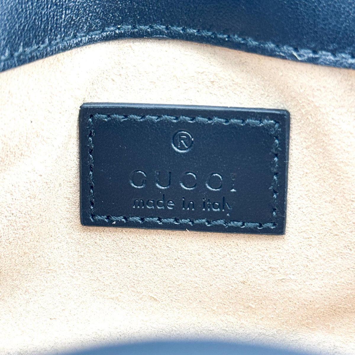 Gucci Gg Marmont Flap Matelasse Leather Black Leather Handbag (Pre-Owned)