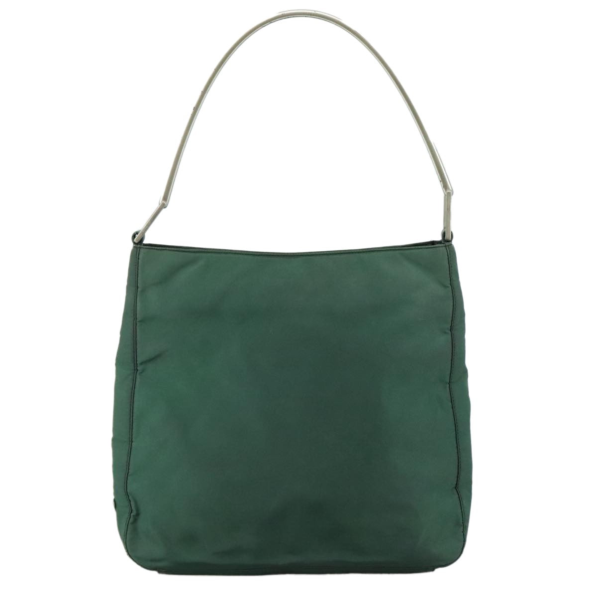 Prada Vintage Tessuto Green Nylon Shoulder Bag Bag (Pre-Owned)