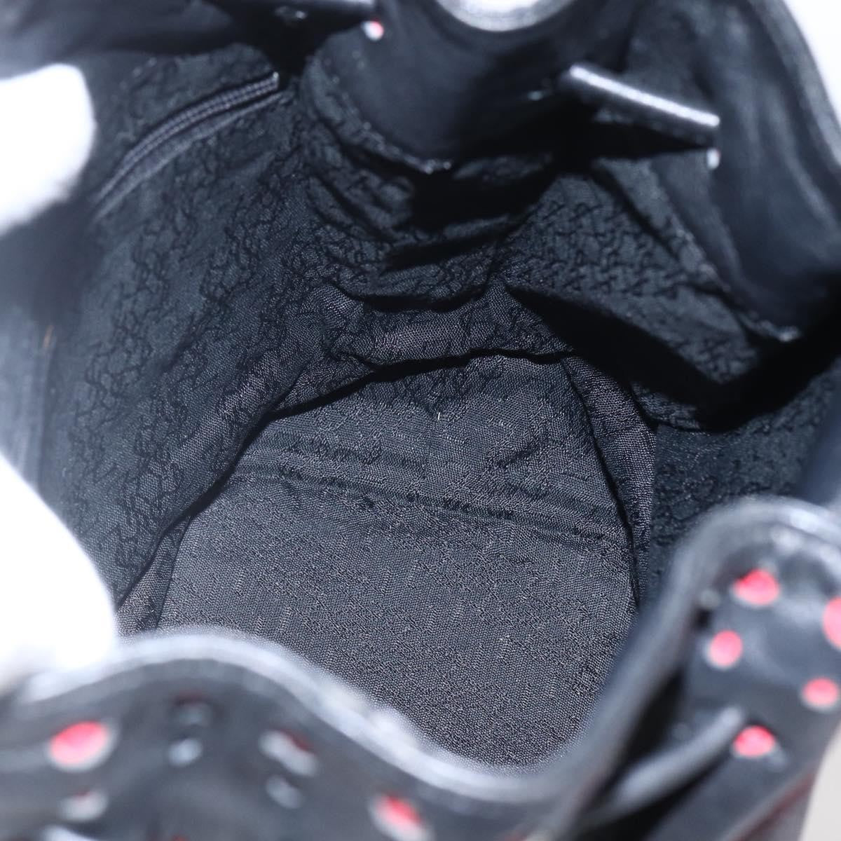 Saint Laurent Vintage Leather Black Leather Shoulder Bag Bag (Pre-Owned)