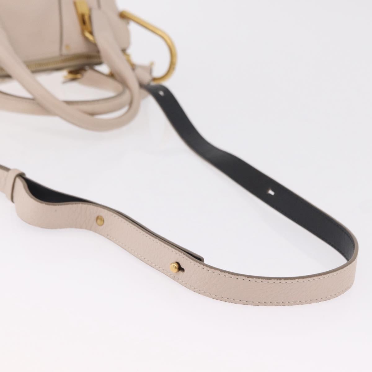 Chloe Hailey Leather Beige Leather Handbag (Pre-Owned)