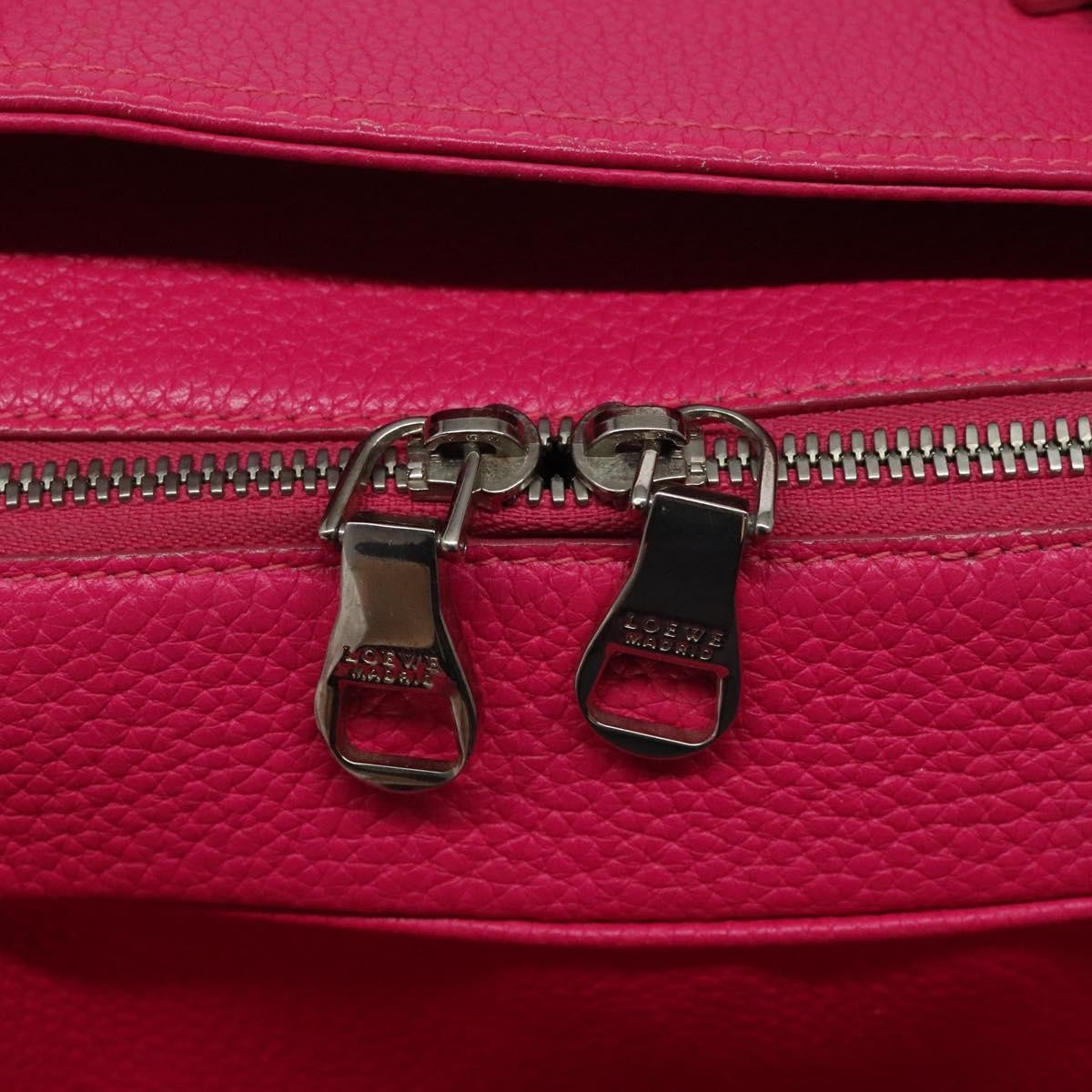 Loewe Vintage Anagram Leather Pink Leather Handbag (Pre-Owned)