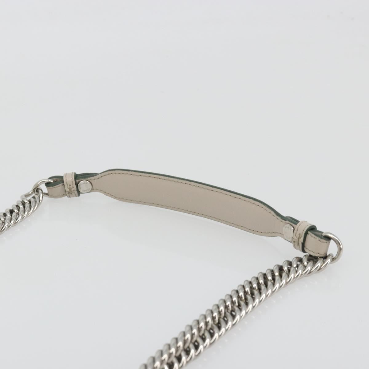 Fendi Kan I Leather Gray Leather Shoulder Bag Bag (Pre-Owned)