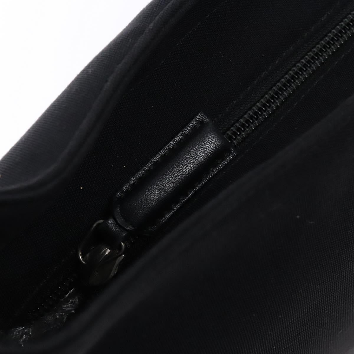 Salvatore Ferragamo Vala Canvas Black Canvas Bag (Pre-Owned)
