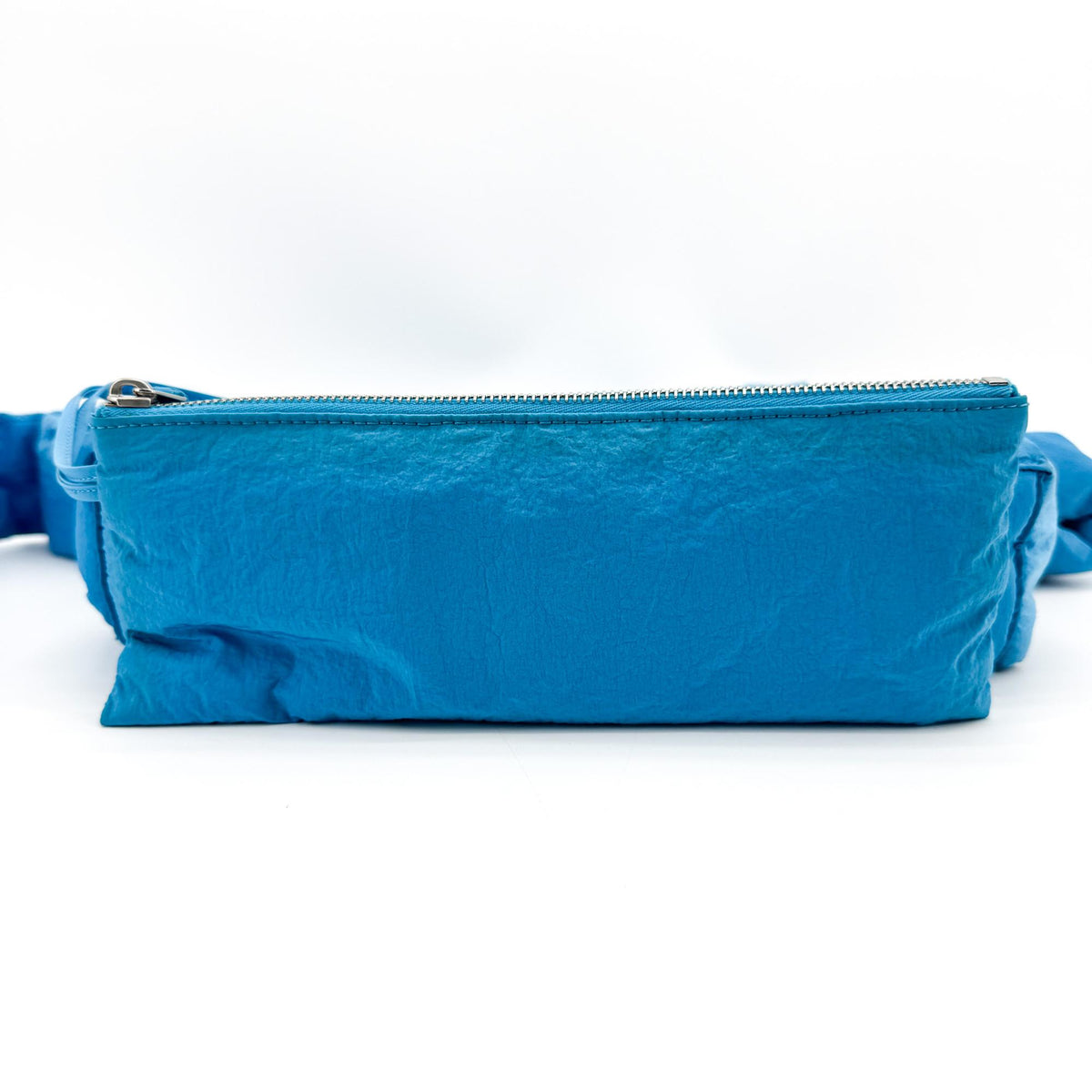 Bottega Veneta Padded Tech Cassette Intrecciato Nylon Blue Nylon Crossbody Bag Bag (Pre-Owned)