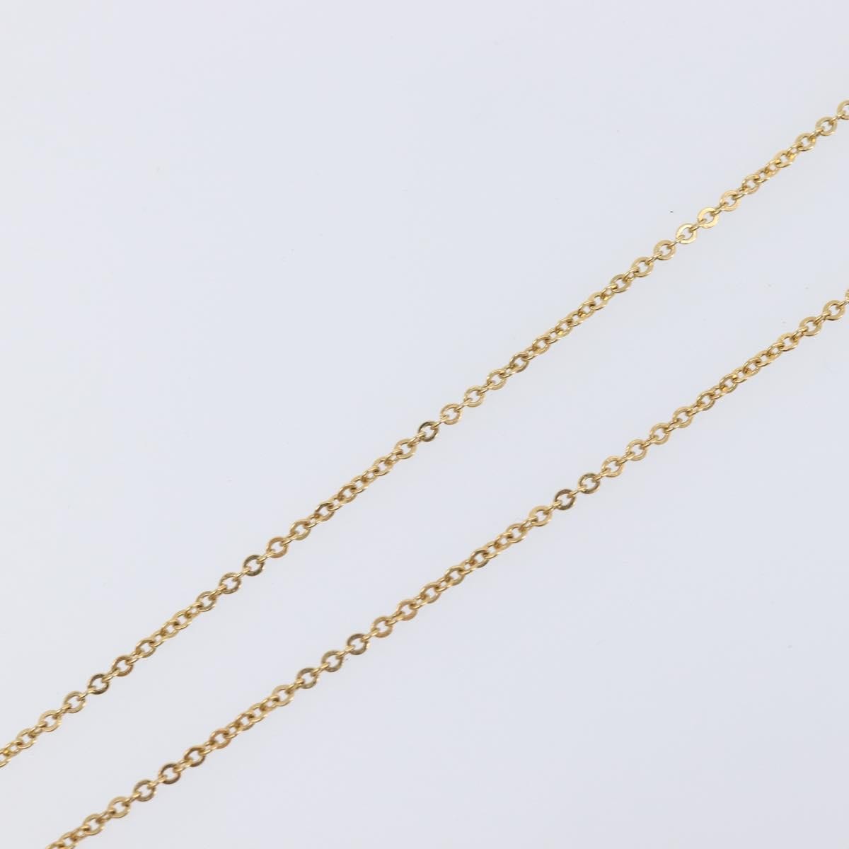 Christian Dior Logo Heart Pendant Metal Gold Metal Necklace Jewelry (Pre-Owned)