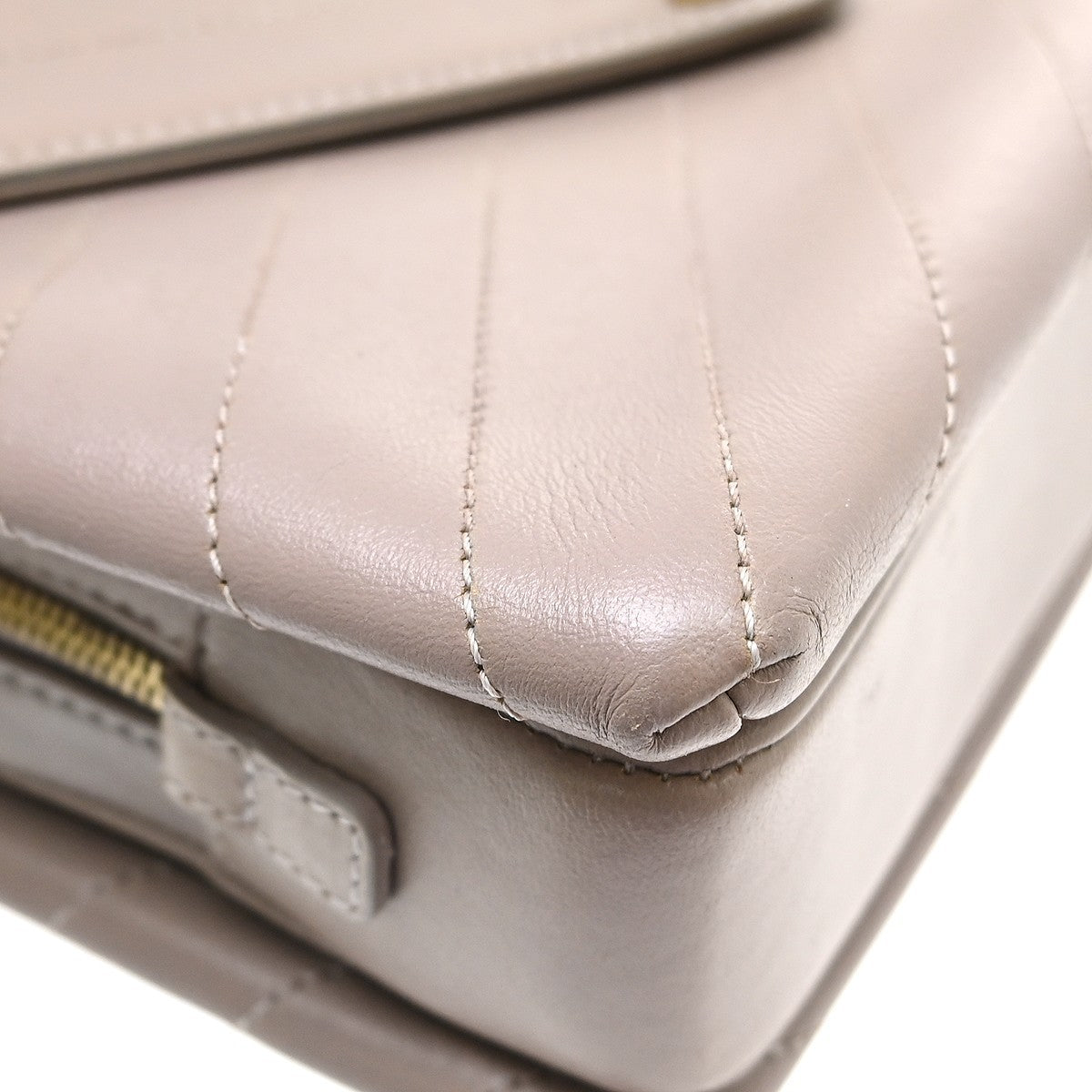 Chanel Envelope Compartment Flap Chevron Calfskin Purple Leather Crossbody Bag Bag (Pre-Owned)