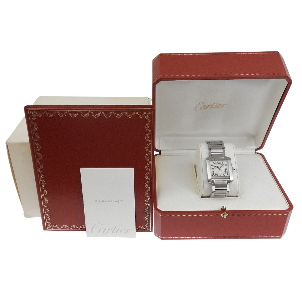 Cartier Tank Francaise Automatic Stainless Steel Watch (Pre-Owned)