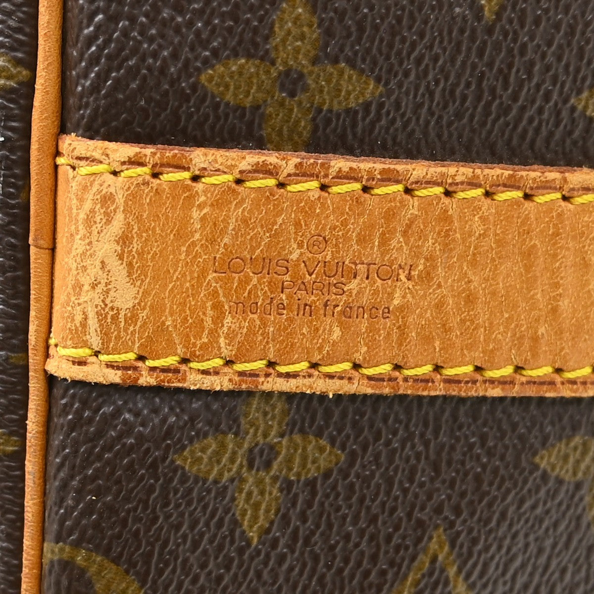 Louis Vuitton Keepall Bandouliere Monogram Canvas Brown Canvas Travel Bag Bag (Pre-Owned)