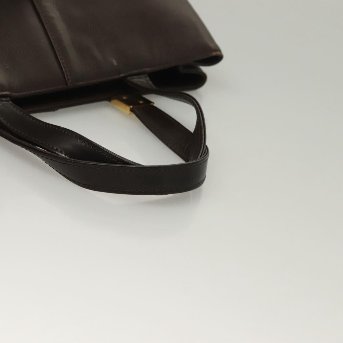 Burberry Vintage Leather Brown Leather Handbag (Pre-Owned)