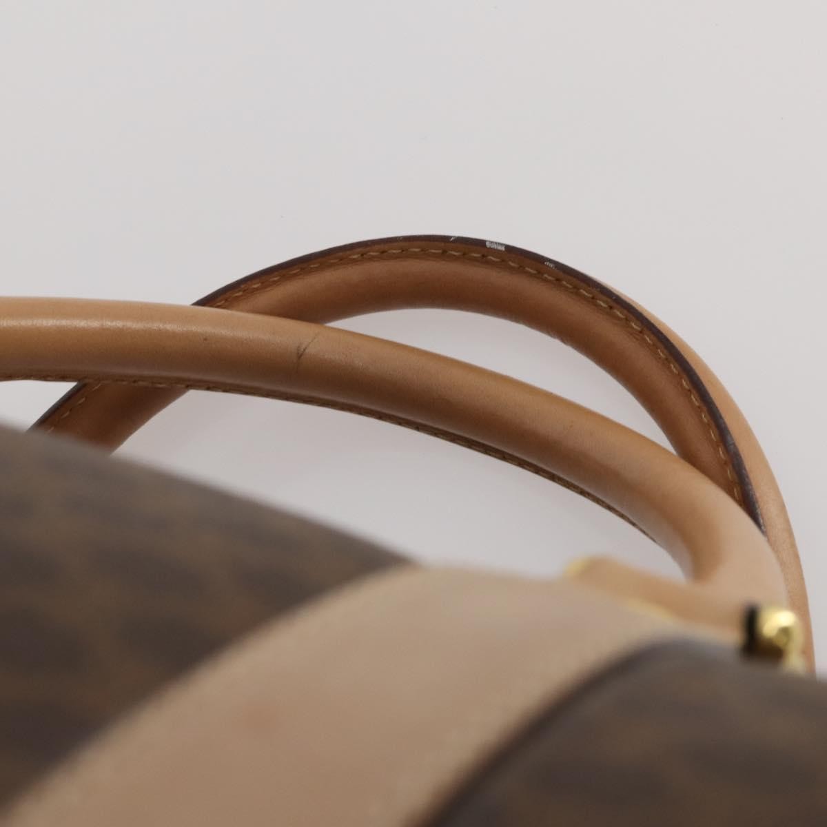 Celine Vintage Canvas Brown Canvas Travel Bag Bag (Pre-Owned)