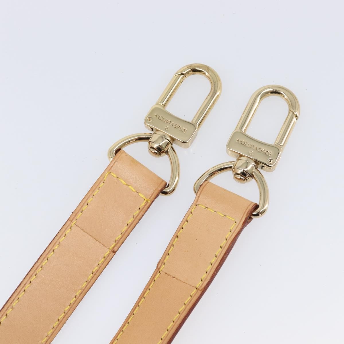 Louis Vuitton Adjustable Shoulder Strap Leather Beige Leather Straps Accessory (Pre-Owned)