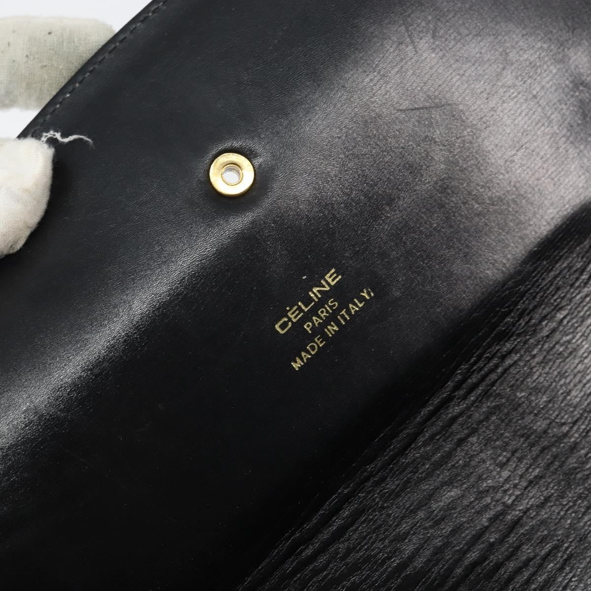 Celine Horse Carriage Leather Black Leather Shoulder Bag Bag (Pre-Owned)