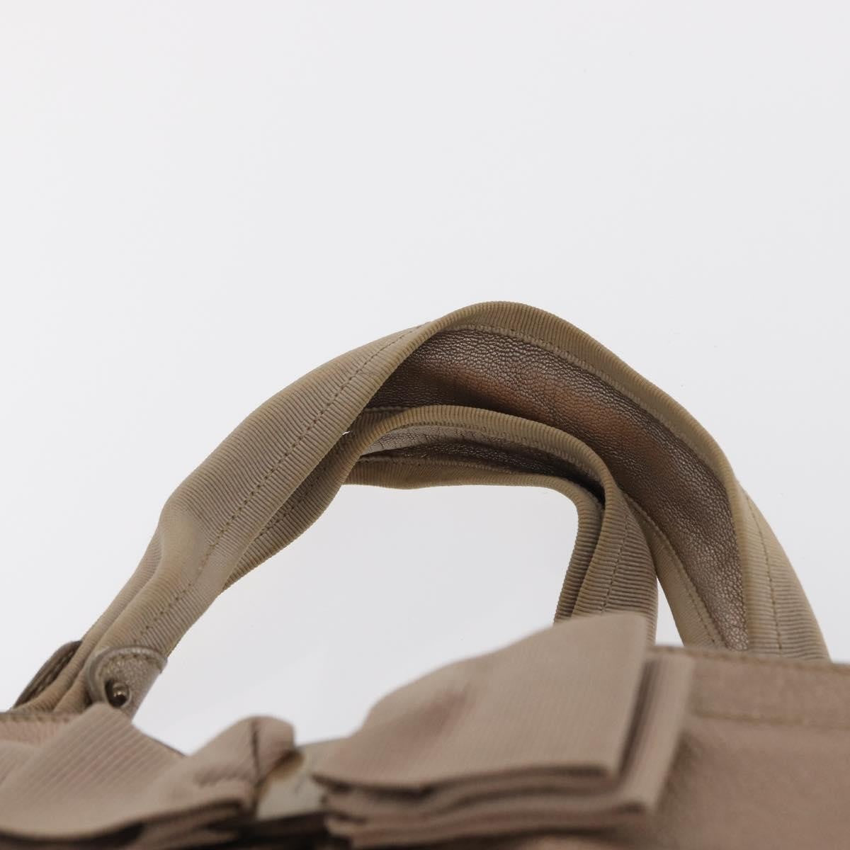 Salvatore Ferragamo Vala Tote Leather Beige Leather Tote Bag Bag (Pre-Owned)