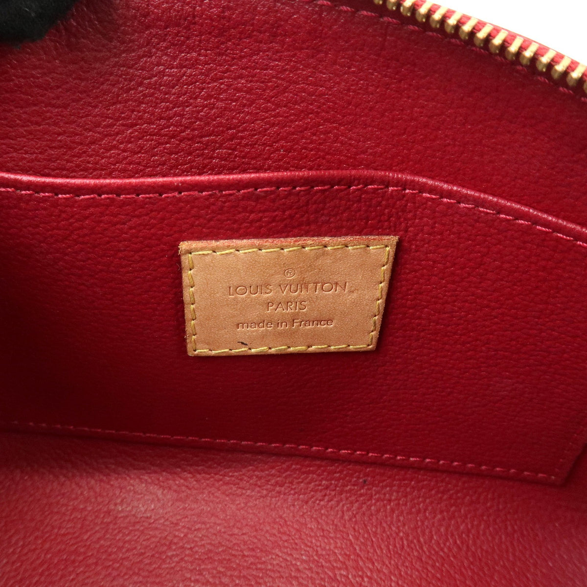 Louis Vuitton Cosmetic Monogram Vernis Red Patent_Leather Toiletry Case Accessory (Pre-Owned)