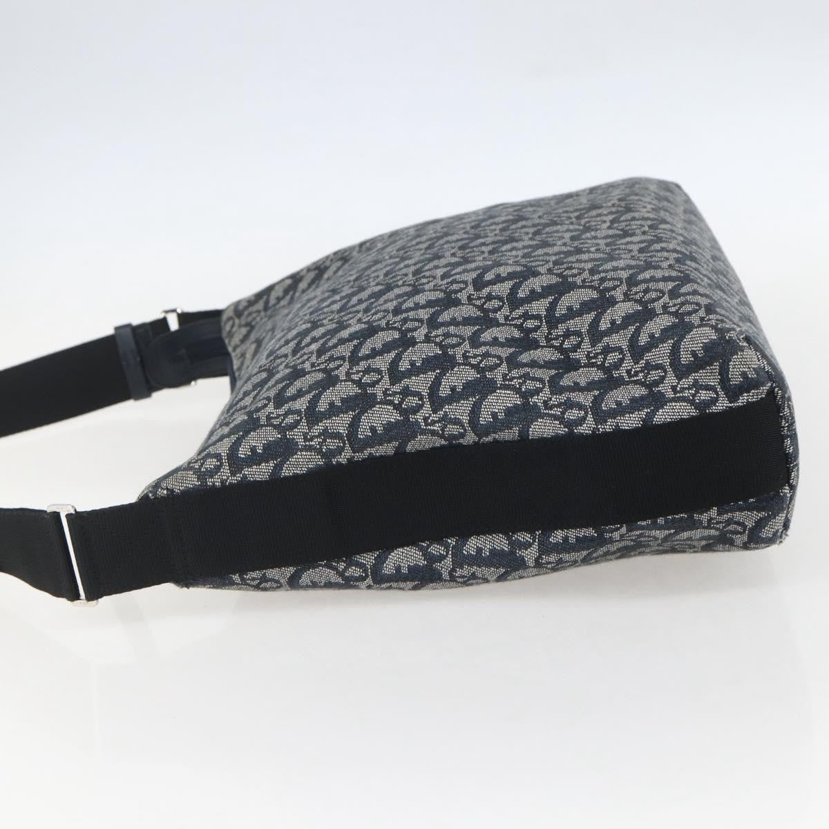 Christian Dior Vintage Trotter Canvas Navy Canvas Shoulder Bag Bag (Pre-Owned)