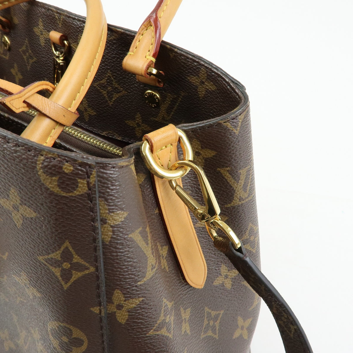 Louis Vuitton Montaigne Monogram Canvas Brown Canvas Handbag (Pre-Owned)