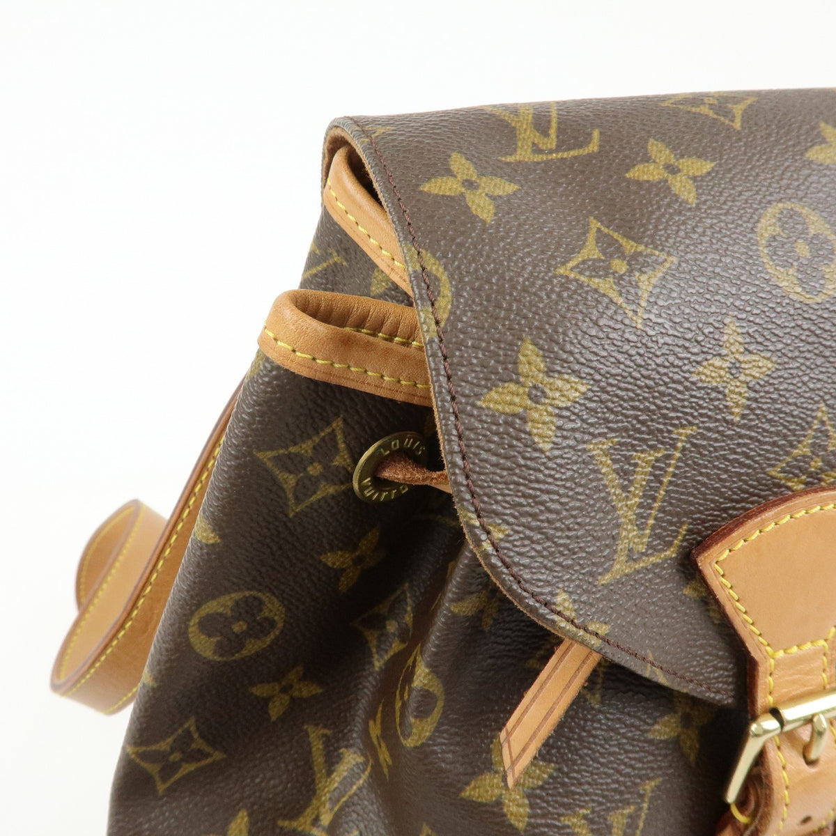 Louis Vuitton Vintage Montsouris Monogram Canvas Brown Canvas Backpack Bag (Pre-Owned)