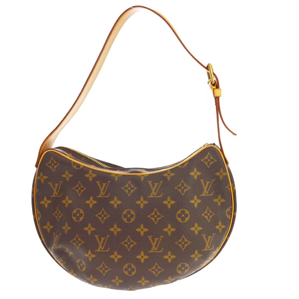 Louis Vuitton Croissant Monogram Canvas Brown Canvas Handbag (Pre-Owned)