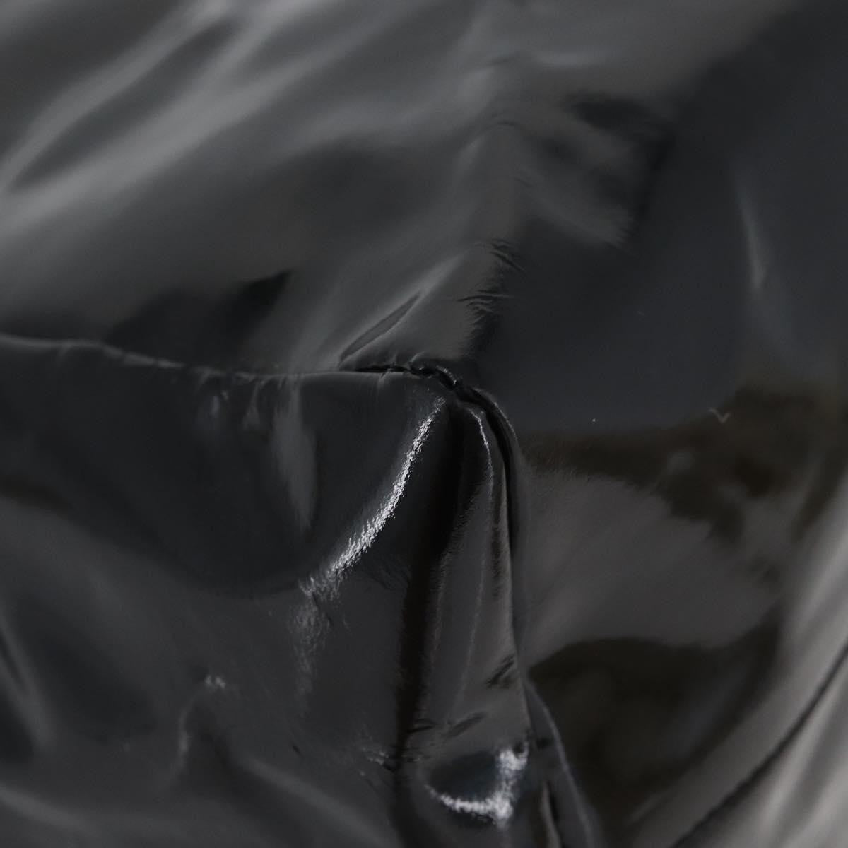 Prada Vintage Patent Leather Black Patent_Leather Handbag (Pre-Owned)