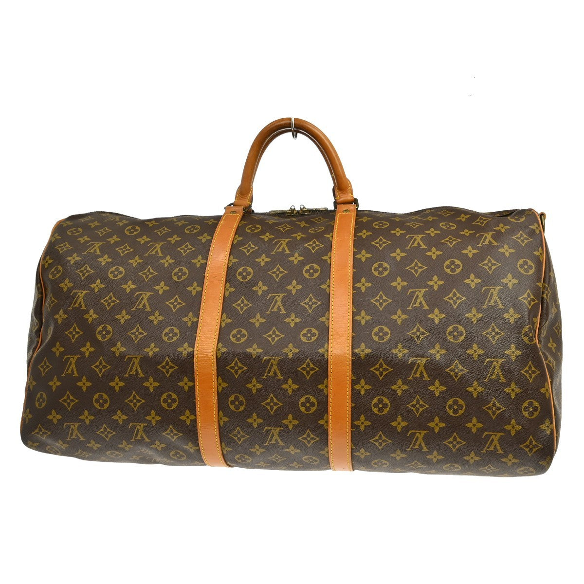 Louis Vuitton Keepall Bandouliere Monogram Canvas Brown Canvas Travel Bag Bag (Pre-Owned)