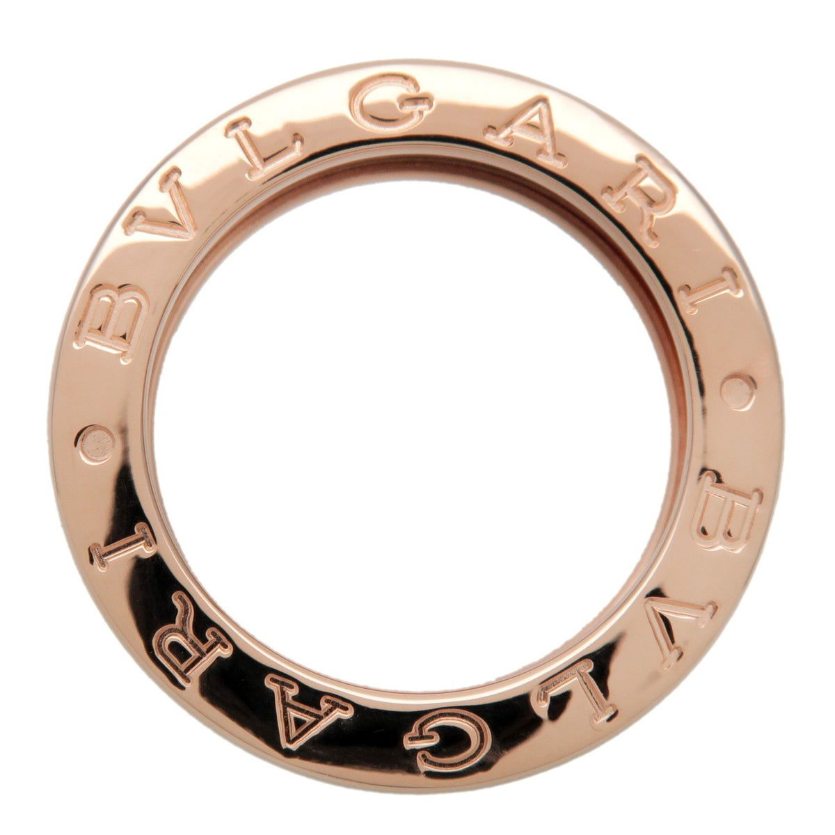 Bvlgari B.Zero1 One Band 18K Rose Gold Gold Rose_Gold Ring Jewelry (Pre-Owned)