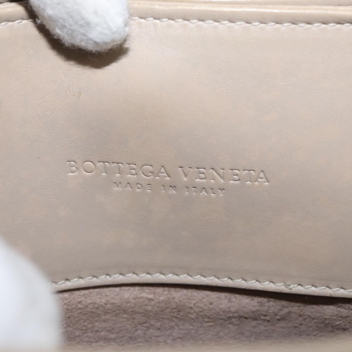 Bottega Veneta Roma Intrecciato Nappa Gray Leather Handbag (Pre-Owned)
