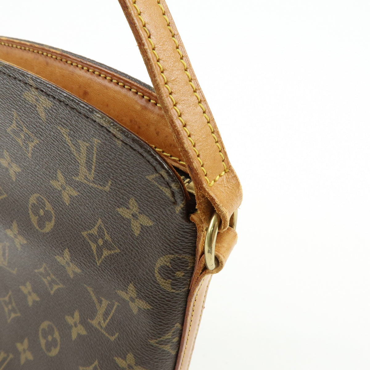 Louis Vuitton Drouot Monogram Canvas Brown Canvas Shoulder Bag Bag (Pre-Owned)