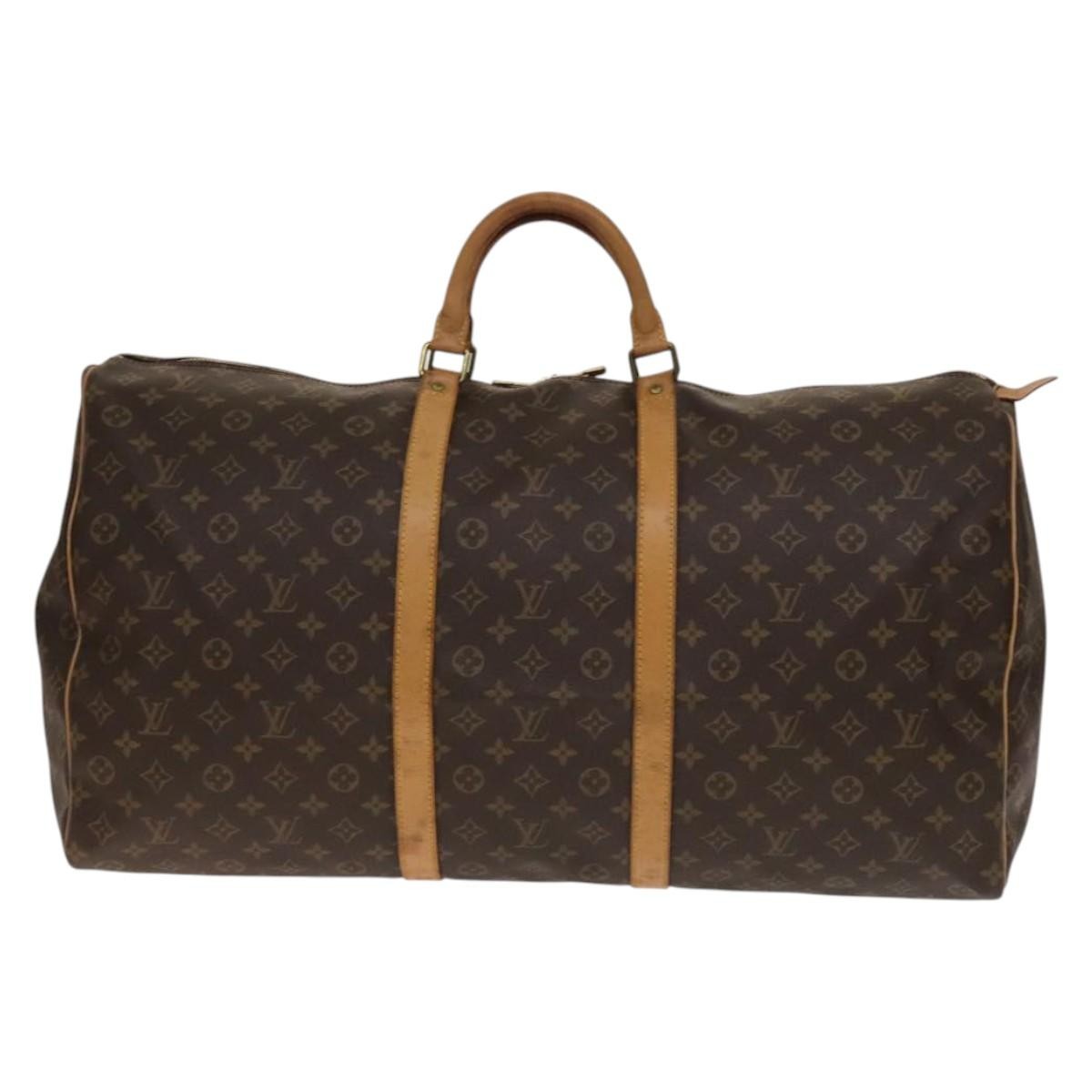 Louis Vuitton Keepall Monogram Canvas Brown Canvas Bag (Pre-Owned)