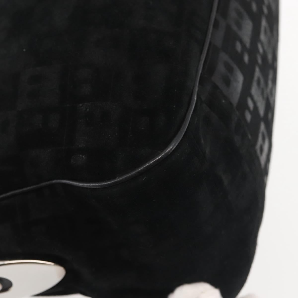 Bally Vintage Suede Black Suede Shoulder Bag Bag (Pre-Owned)