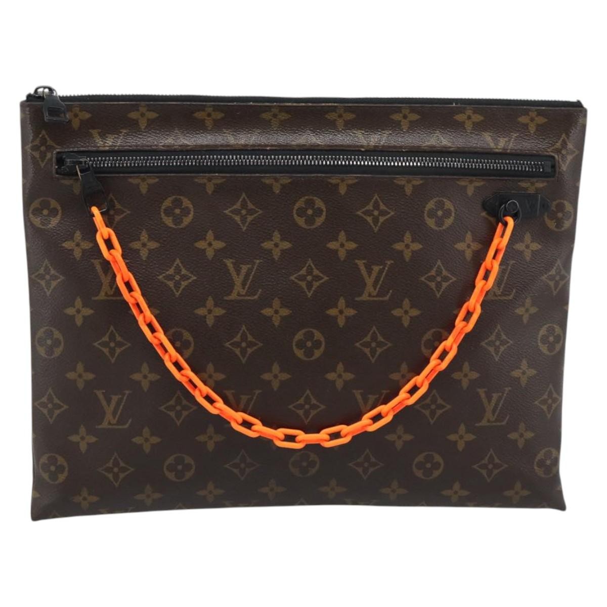 Louis Vuitton Solar Ray A4 Monogram Canvas Brown Canvas Clutche & Pouche Bag (Pre-Owned)