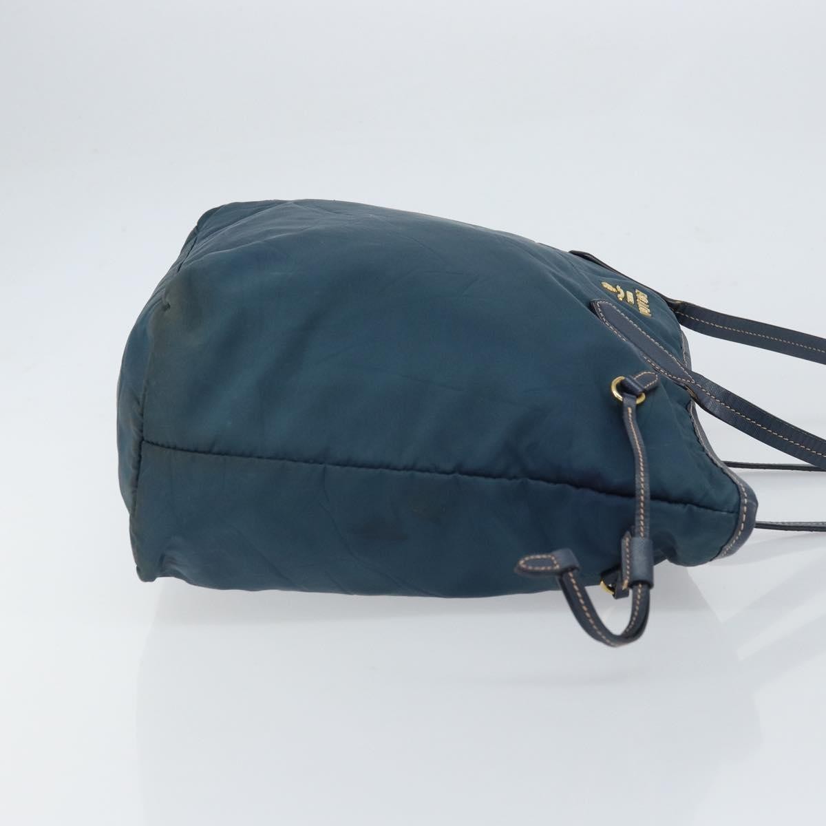 Prada Vintage Tote Tessuto Navy Nylon Tote Bag Bag (Pre-Owned)