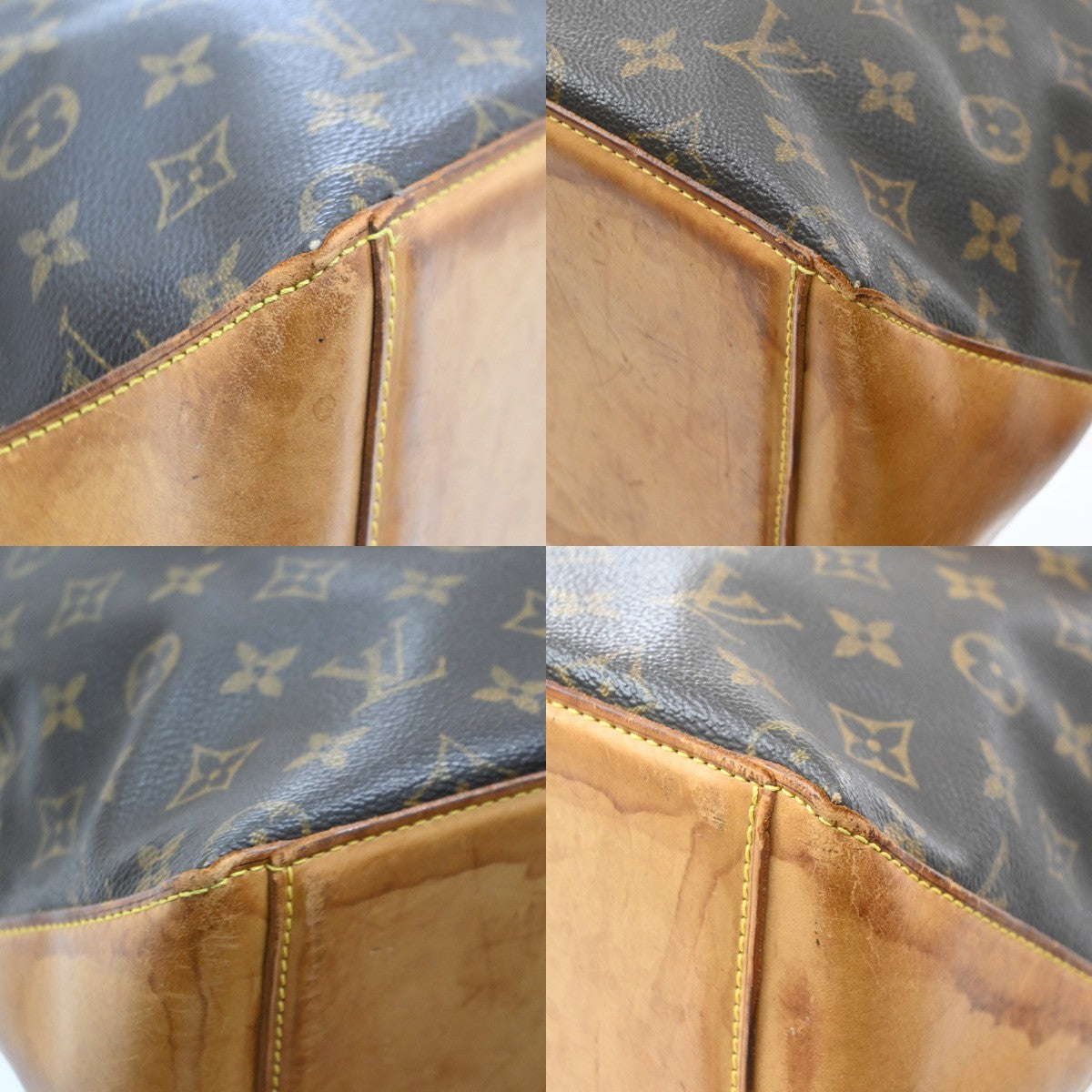 Louis Vuitton Cabas Mezzo Monogram Canvas Brown Canvas Tote Bag Bag (Pre-Owned)